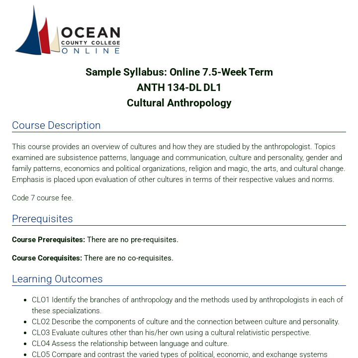 Simple Syllabus